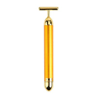 24K Gold Energy Beauty Bar Electric Facial Massage Roller